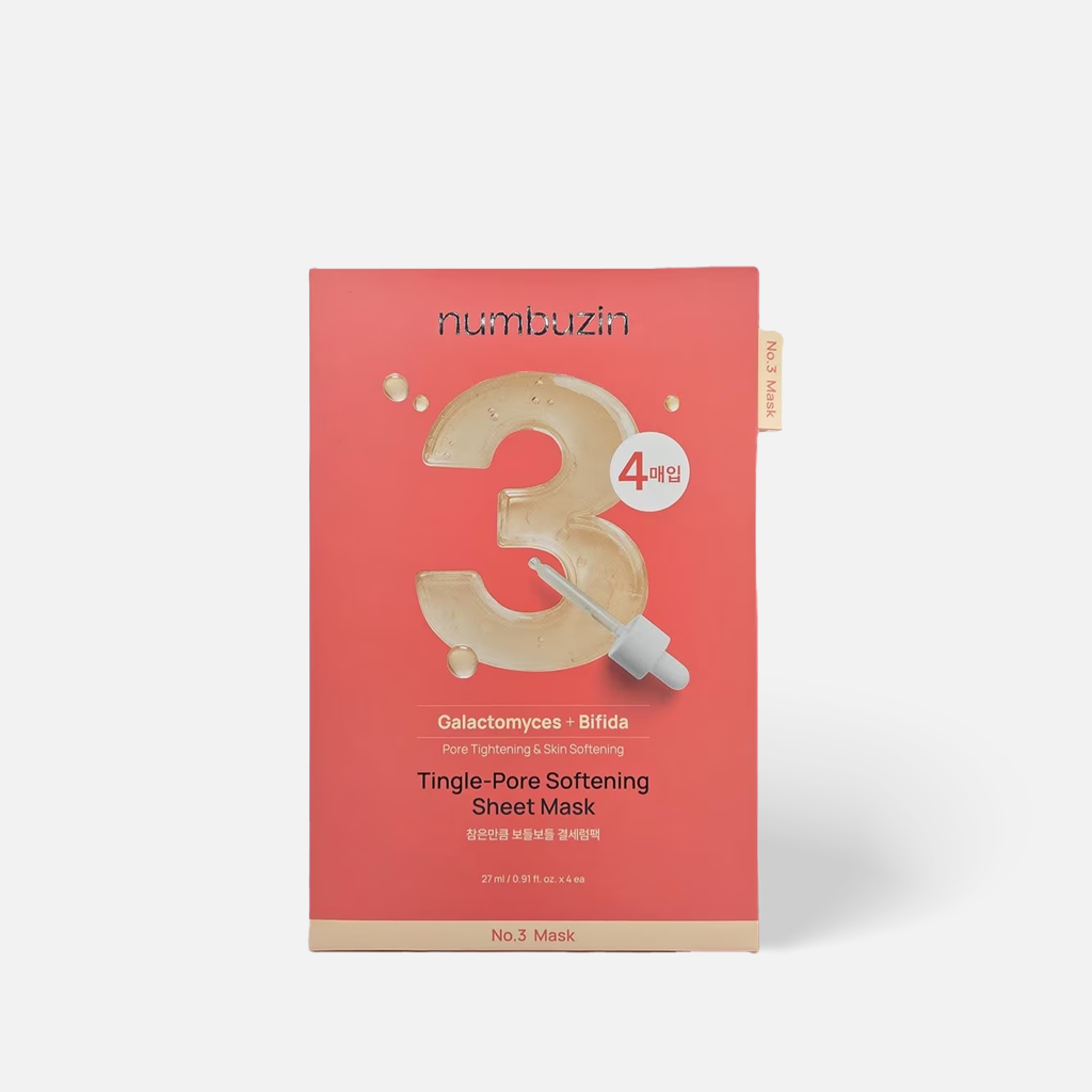 numbuzin No. 3 Tingle-Pore Softening Sheet Mask – LAMOUR Beauty & Life