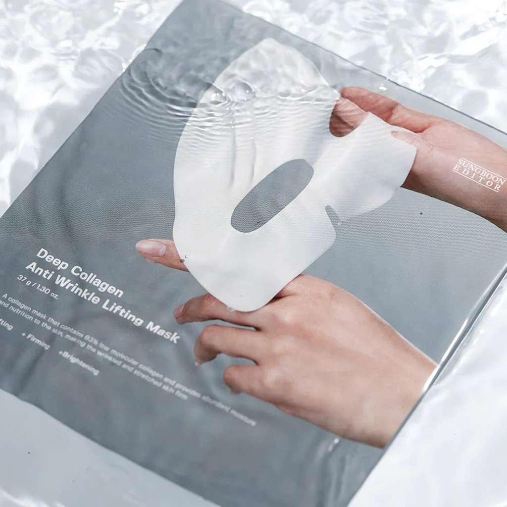 SUNGBOON EDITOR 深层胶原蛋白抗皱提拉面膜 4片