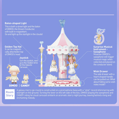 DIMOO Dream Melody Series Blocks-Galactic Carousel