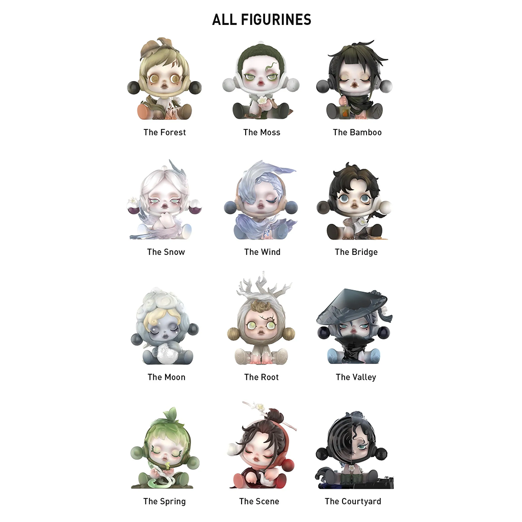 SKULLPANDA The Ink Plum Blossom Series Figures 1pc