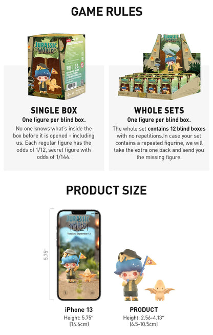POP MART DIMOO Jurassic World Series Blind Box