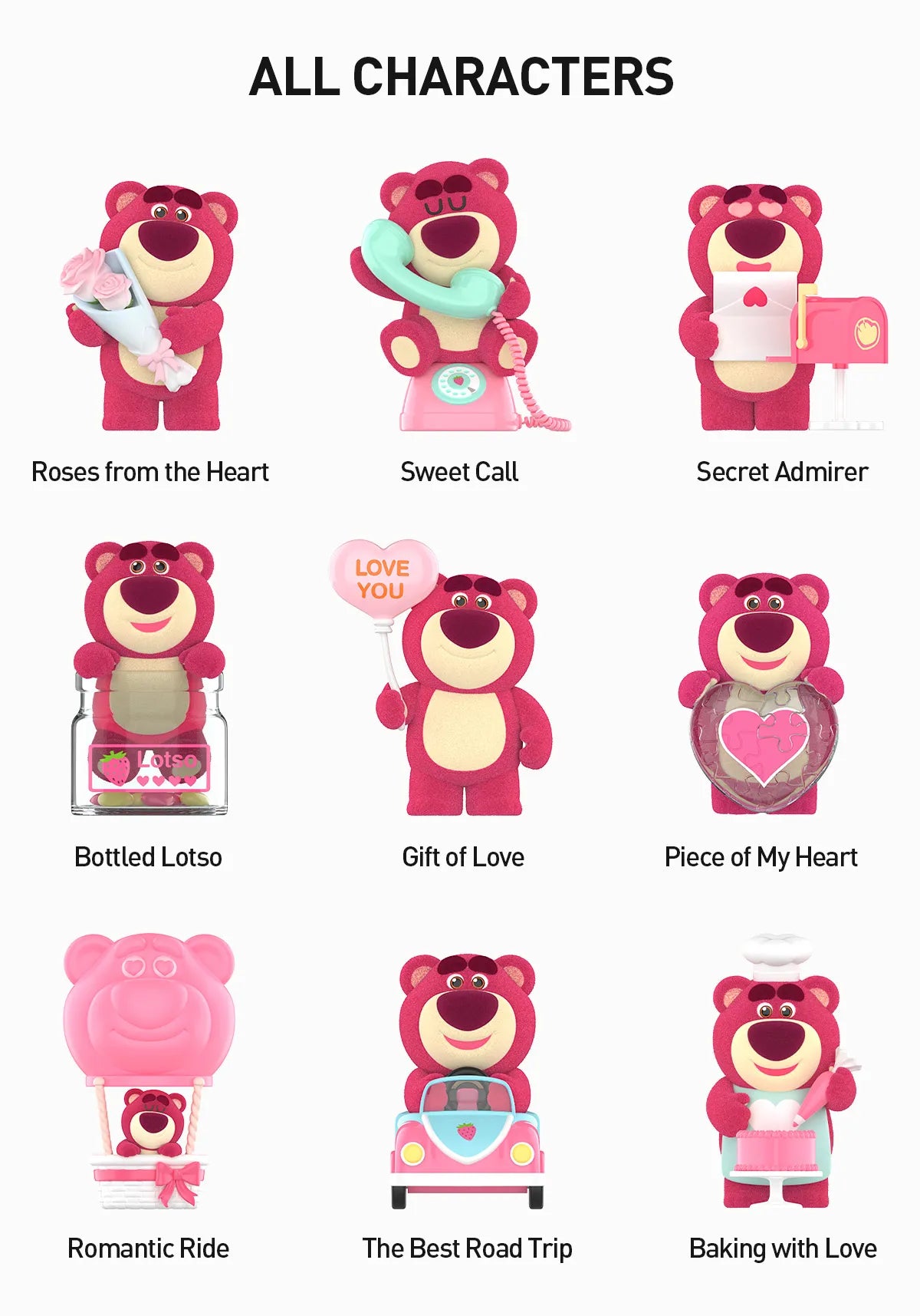 POP MART Disney/Pixar Lotso Wondrous Rendezvous Series Figures Blind Box