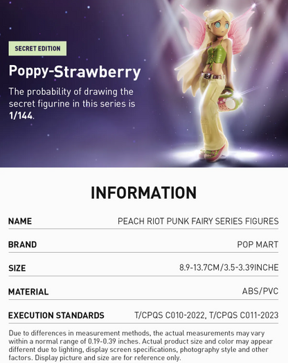 POP MART Peach Riot Punk Fairy Series Figures Blind box