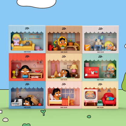 POP MART CRYBABY Sad Club Series Scene Sets Blind Box