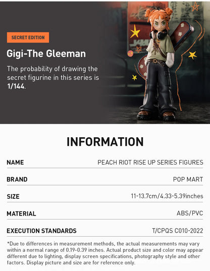 POP MART Peach Riot Rise Up Series Figures Blind box