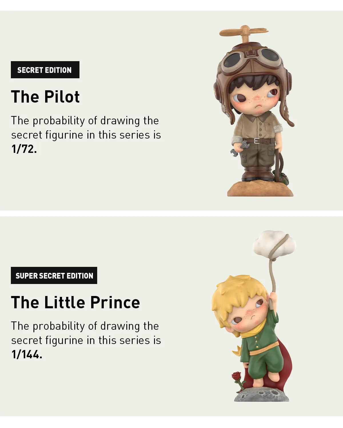 POP MART Hirono×Le Petit Prince Series Figures Blind box