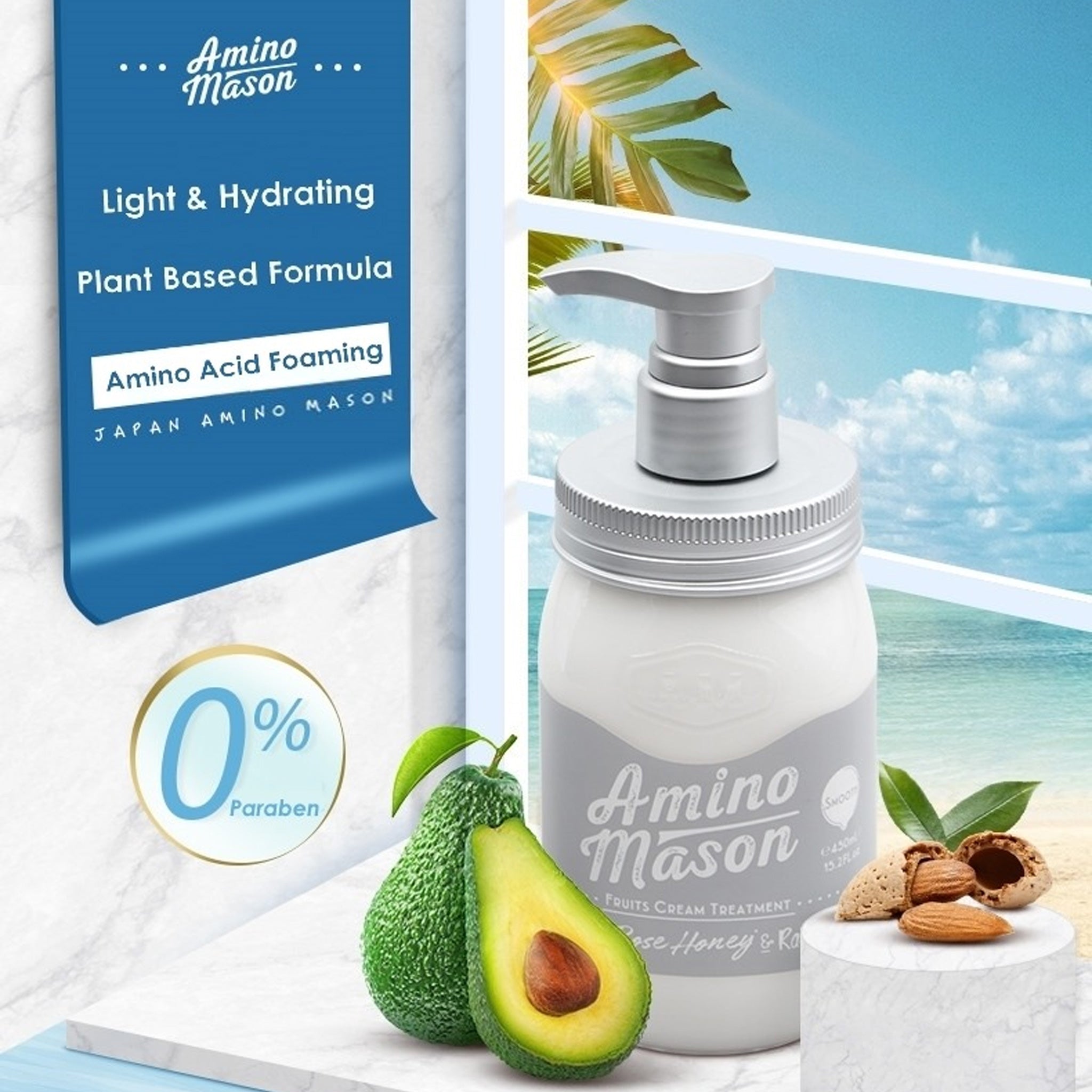 Amino Mason Smooth Fruits Cream Treatment 450ml