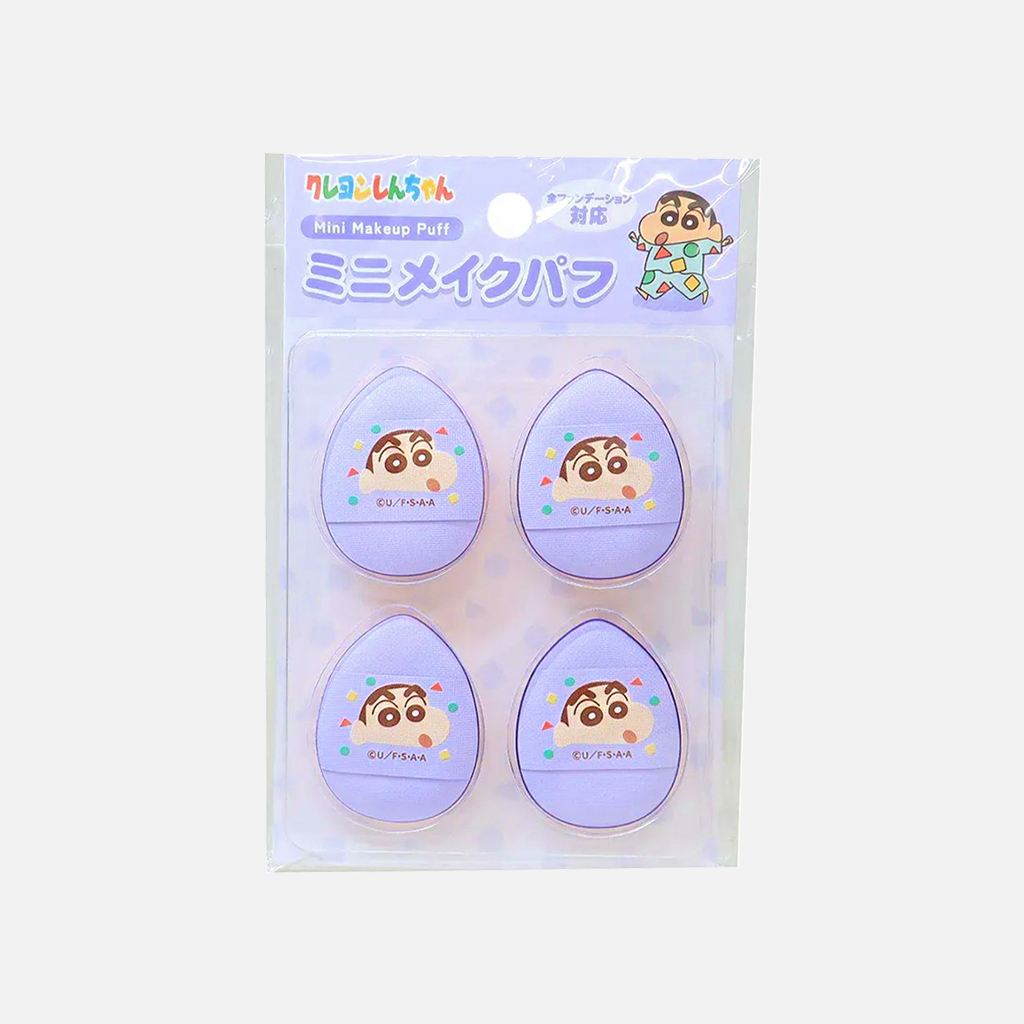 Aiplanning Crayon Shin-chan Finger Type Mini Makeup Puff Set Shinnosuke Nohara 4 pcs
