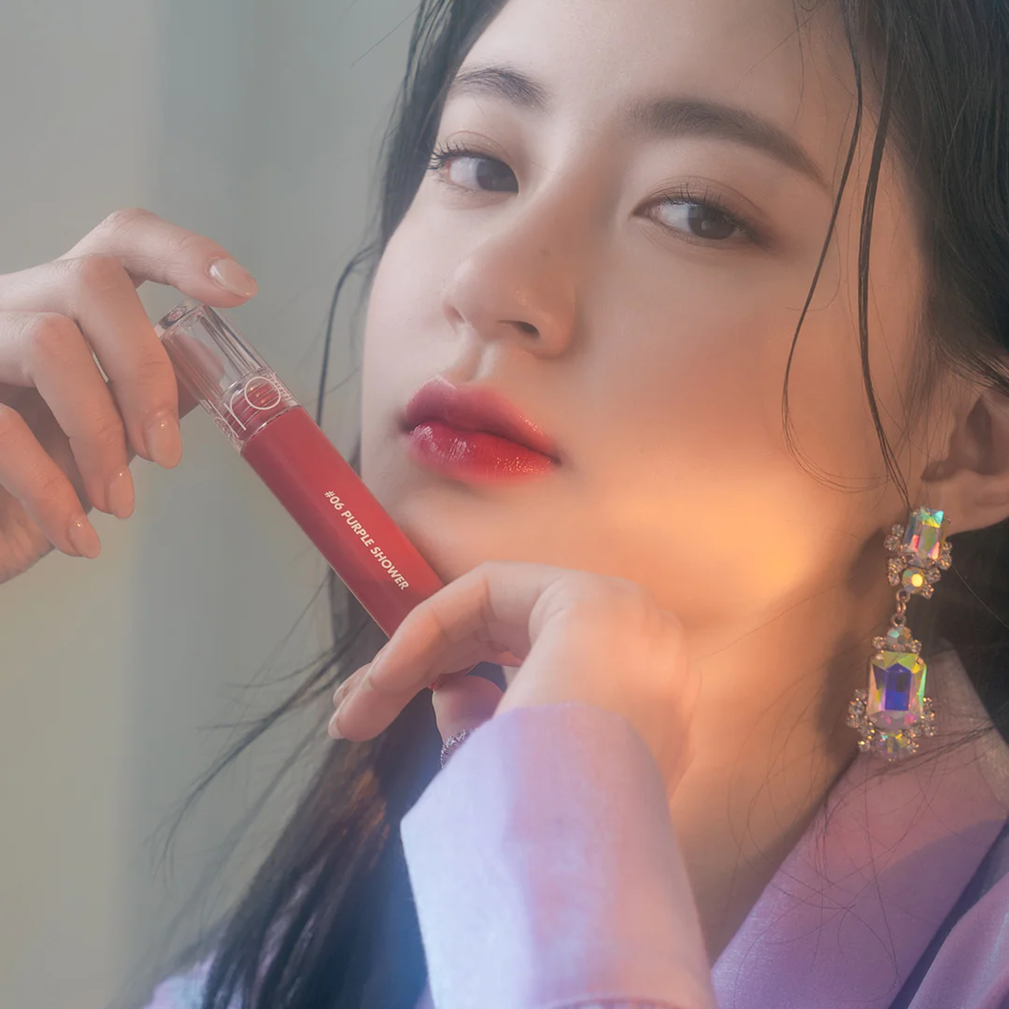 rom&amp;nd 玻璃光水膜唇釉