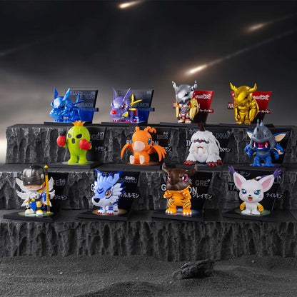 POP MART Digimon Adventure Fridge Magnet Series Figures Blind box