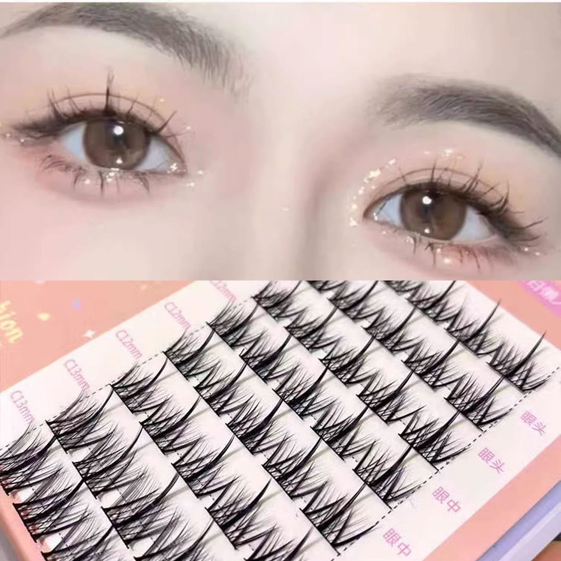 MJSP Natural Handmade false Eyelash