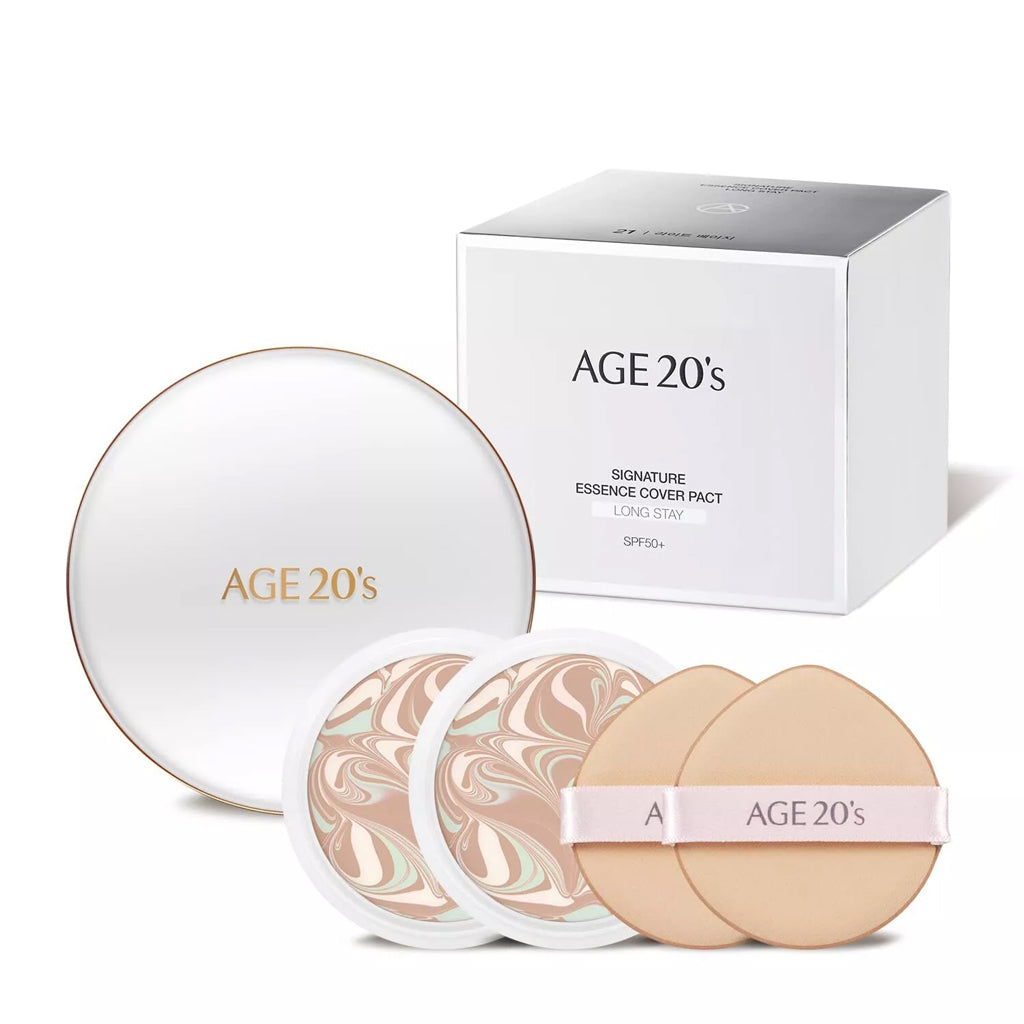 AGE 20'S Essence Cover Pact Long Stay White 14g*2