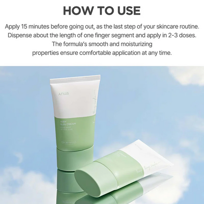 Anua Airy Sun Cream SPF50+ 50 ml