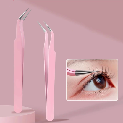 Arrebol Pink Tweezer 1 for false eyelashes application