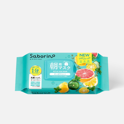 BCL Saborino Morning Facial Mask Grapefruit Refresh 32 pcs