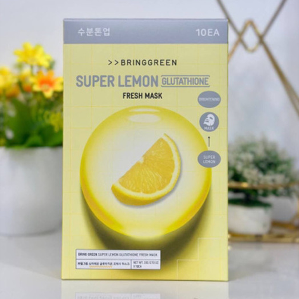 BRINGGREEN Super Lemon Glutathione Fresh Mask LAMOUR Beauty & Life BRINGGREEN Super Lemon Glutathione Fresh Mask LAMOUR Beauty & Life
