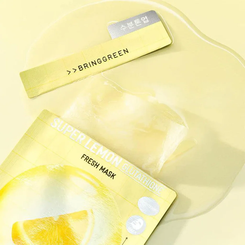 BRINGGREEN Super Lemon Glutathione Fresh Mask 10pcs