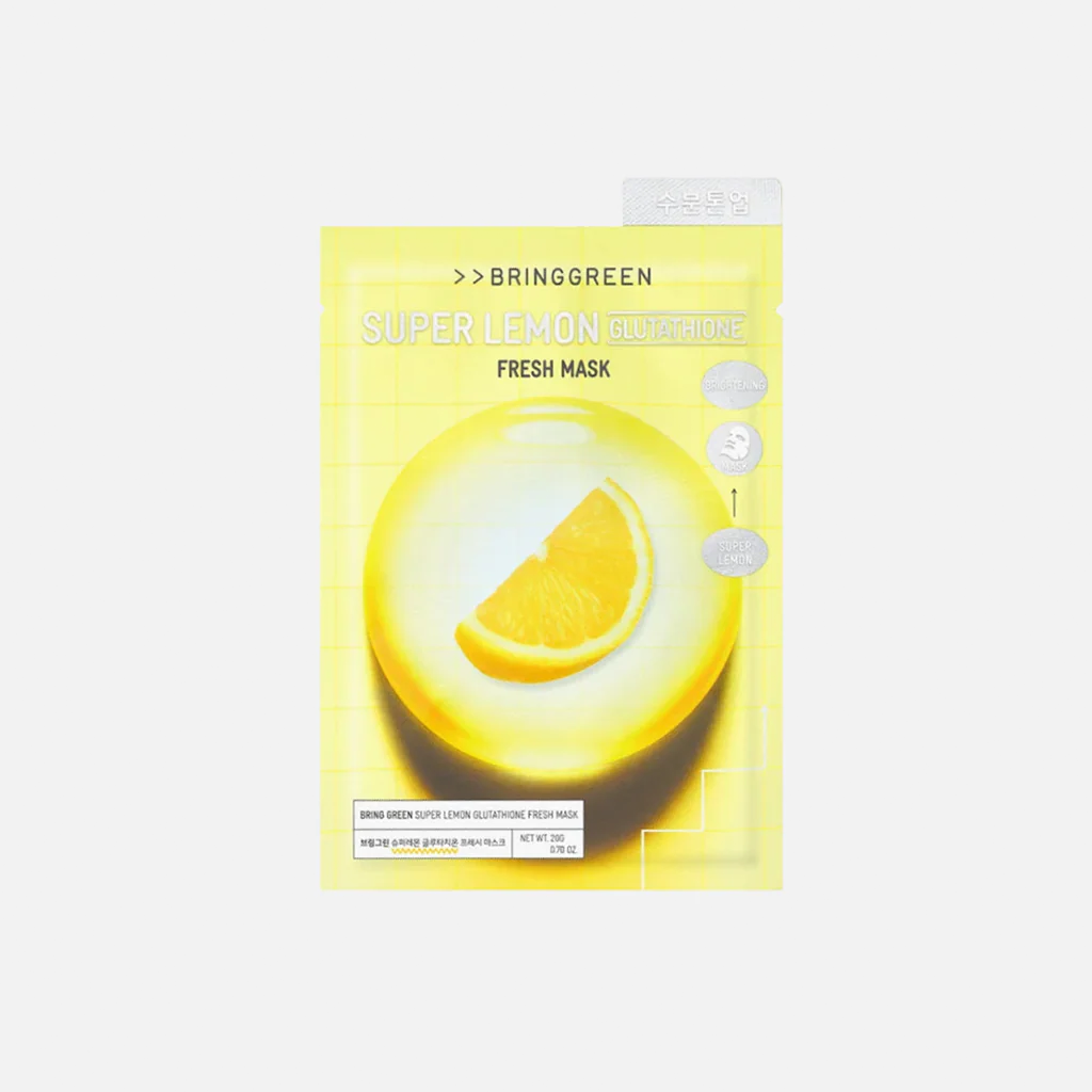 BRINGGREEN Super Lemon Glutathione Fresh Mask 10pcs