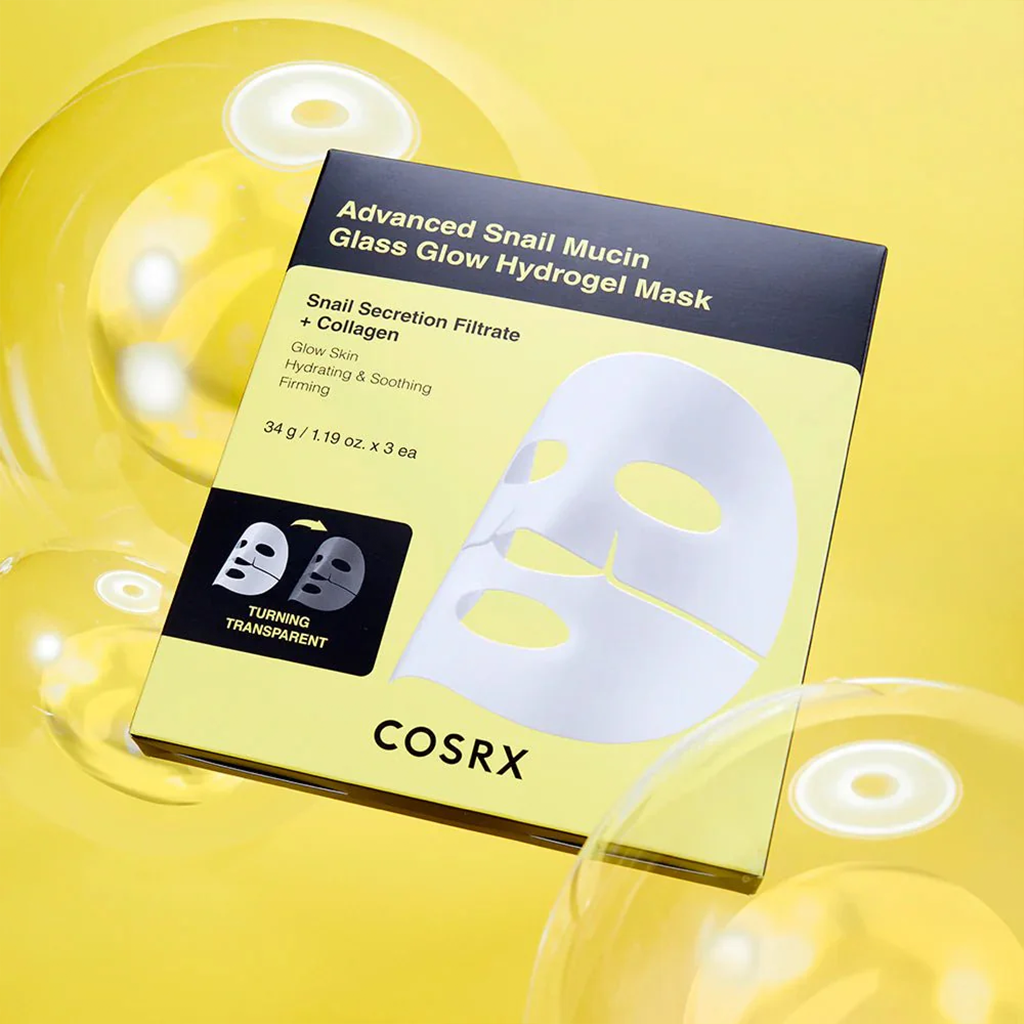 COSRX Advanced Snail Mucin Glass Glow Hydrogel Mask 3pcs