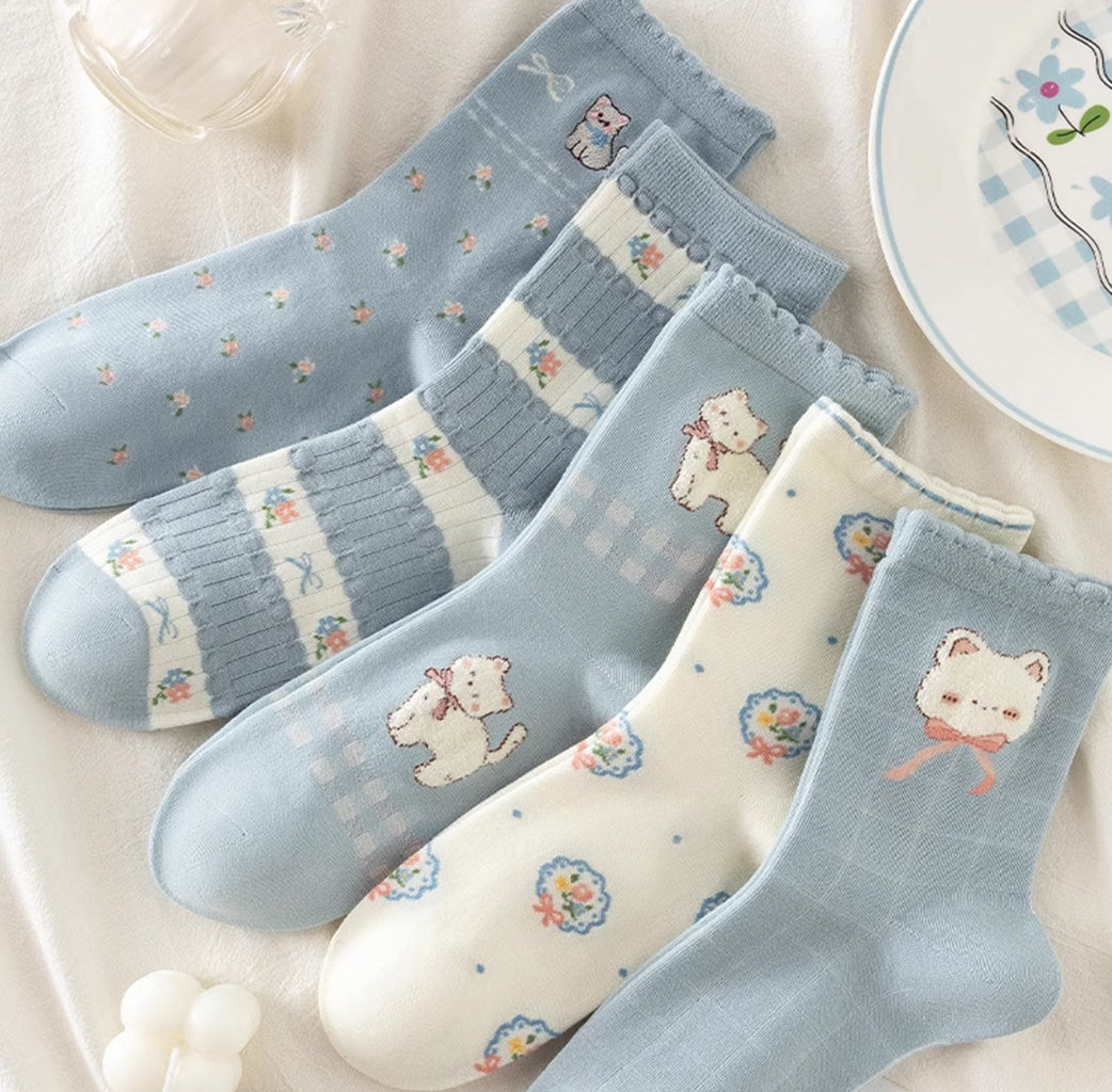 Elevate your everyday wardrobe with Caramella Sock Blue Series 2,