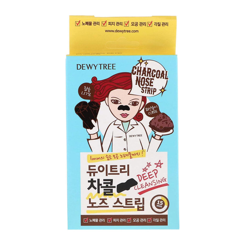 DEWYTREE Charcoal Nose Strip With Volcanic Ash 10sheets