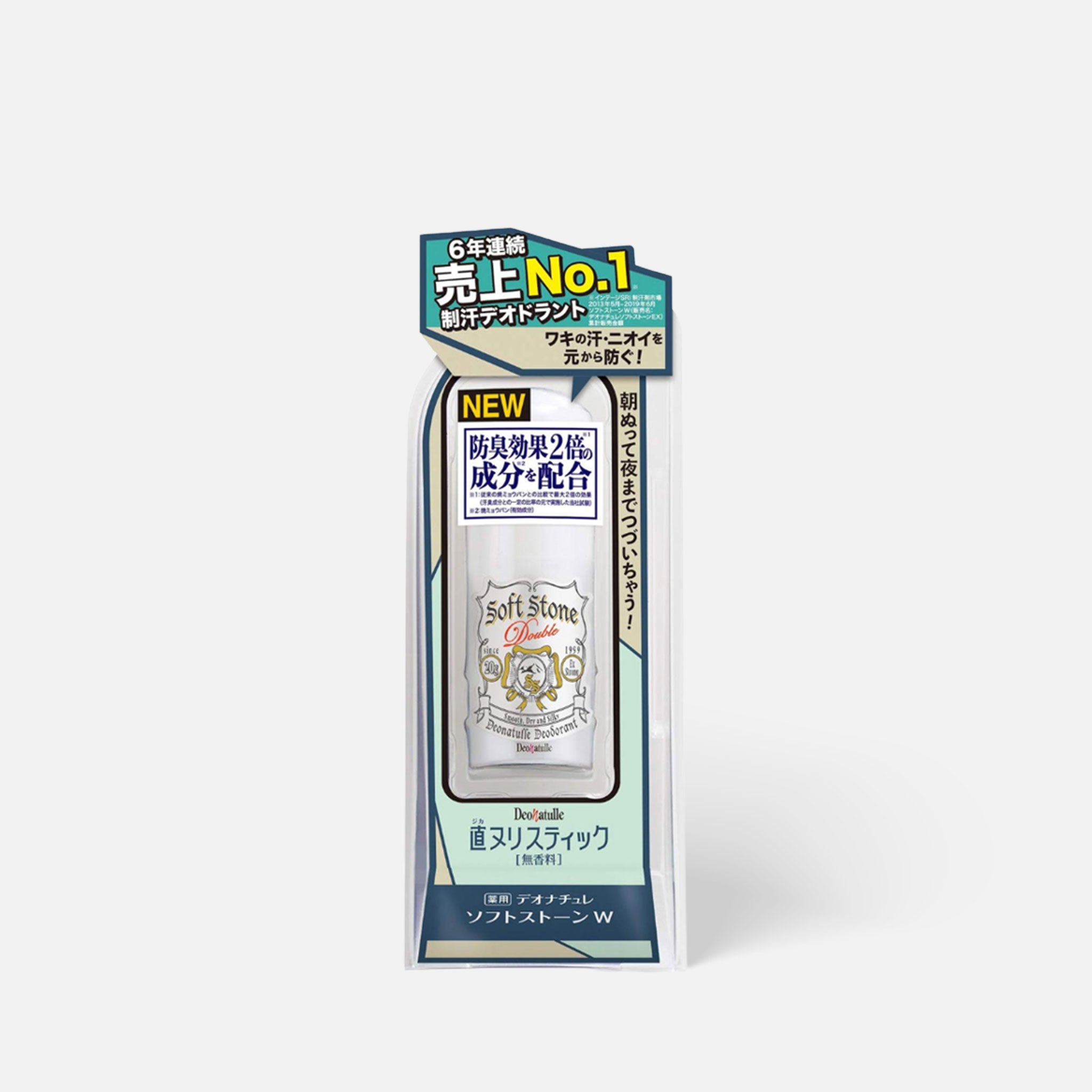 Deonatulle Deodorant Soft Stone White Deodorants & Antiperspirants Stick 20g