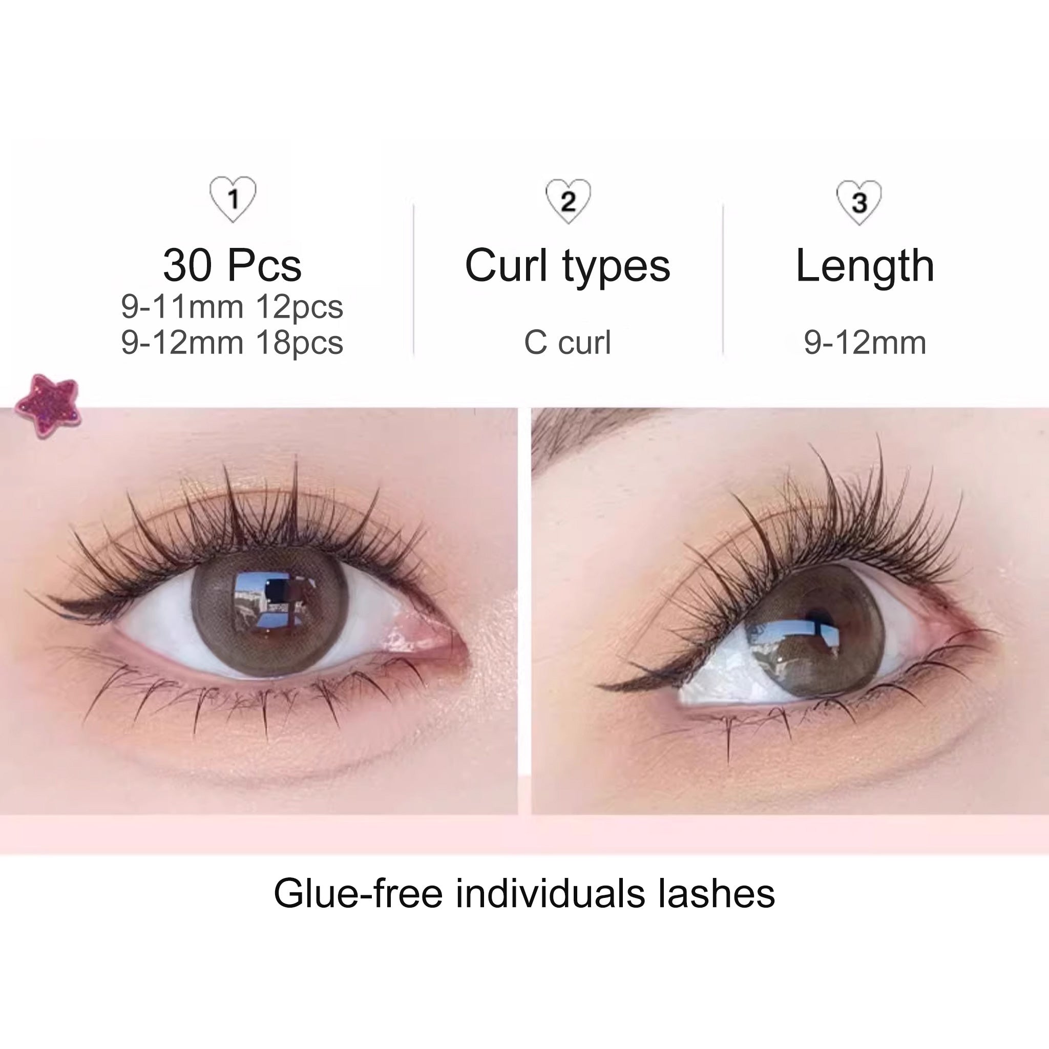 FLORTTE Glue-free False Eyelashes-Sunflower