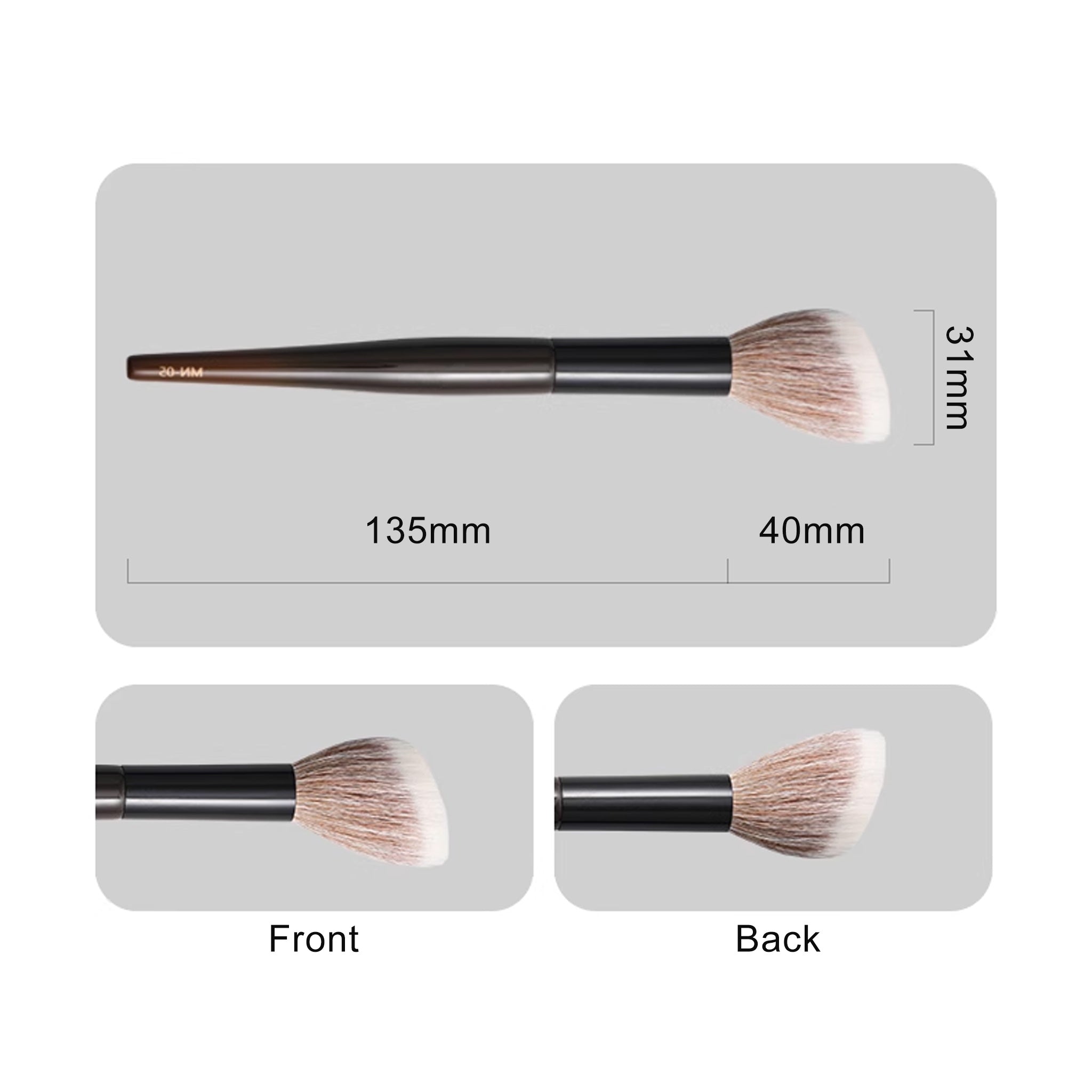 FiX  Wool Stippling Brush for Setting Powder MN-05