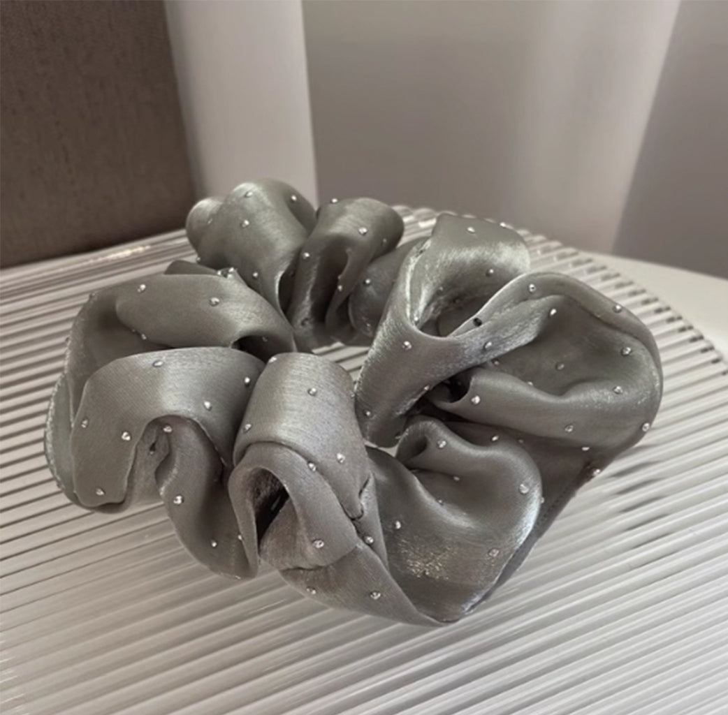 Glitter Wavy Solid Color Hair Rope