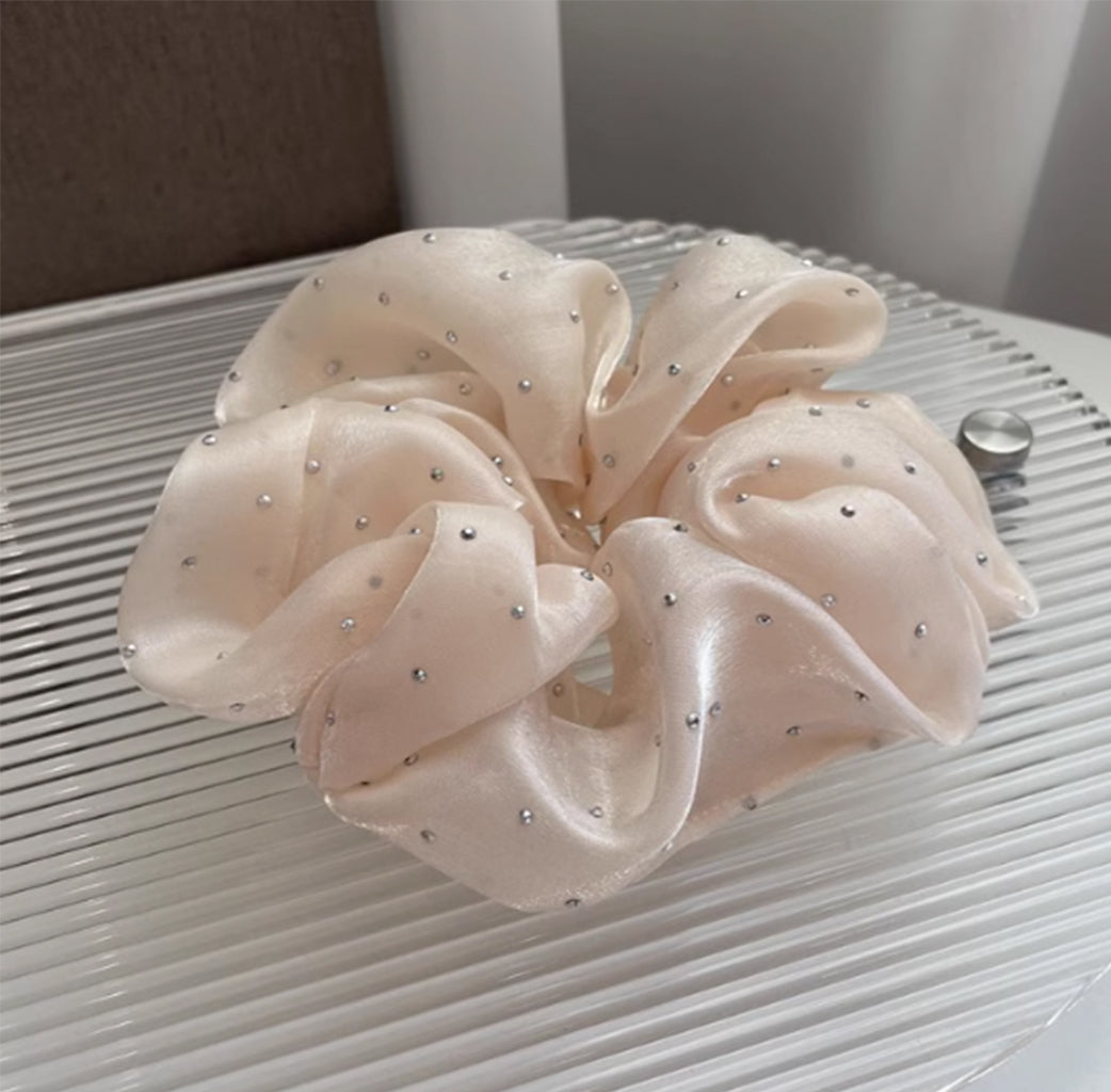 Glitter Wavy Solid Color Hair Rope