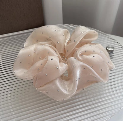 Glitter Wavy Solid Color Hair Rope