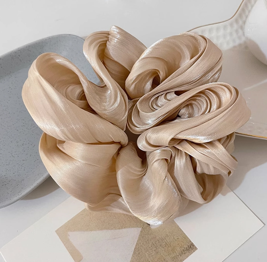 Glitter Wavy Solid Color Hair Rope