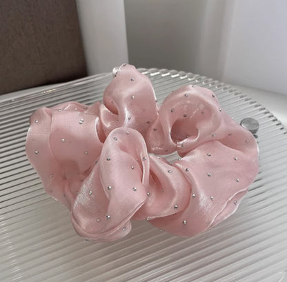 Glitter Wavy Solid Color Hair Rope