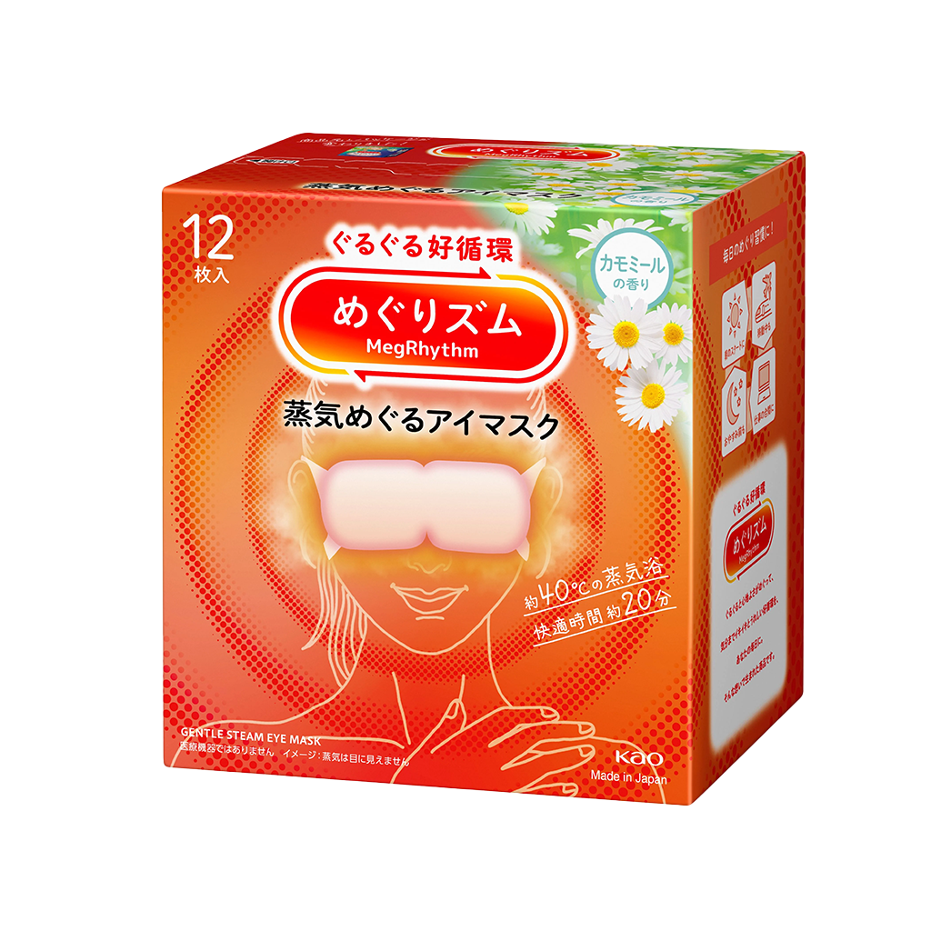 KAO 花王 MegRhythm 蒸汽温暖眼罩 6 种香味 12 片