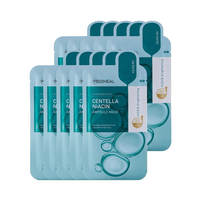MEDIHEAL Centella Niacin Ampoule Mask 10 pcs
