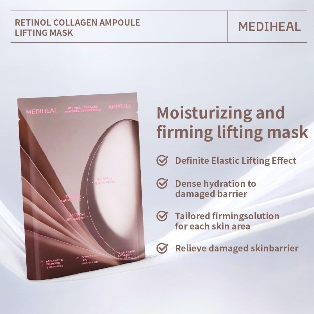 MEDIHEAL Retinol Collagen Ampoule Lifting Mask