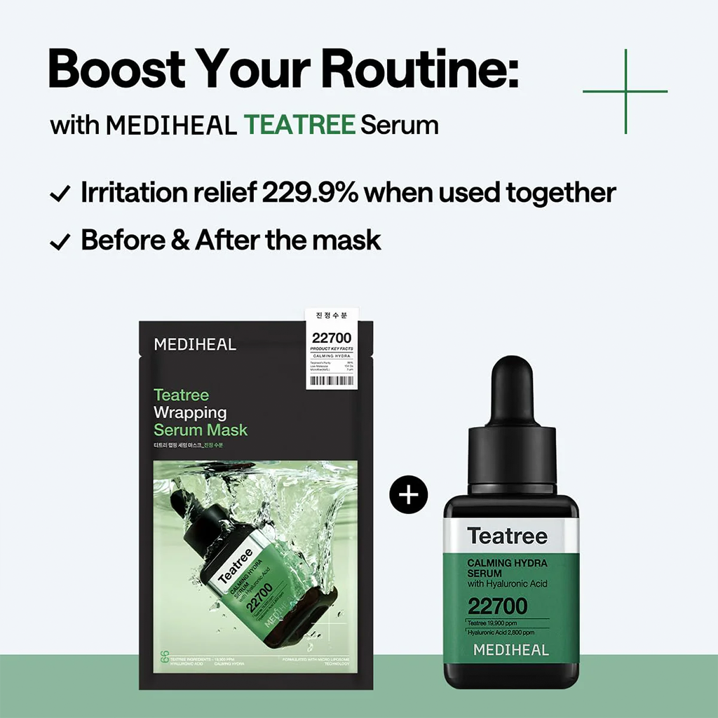 MEDIHEAL Teatree Wrapping Serum Mask 10pcs