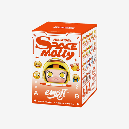 POP MART MEGA SPACE MOLLY 100% × emoji Series Blind Box