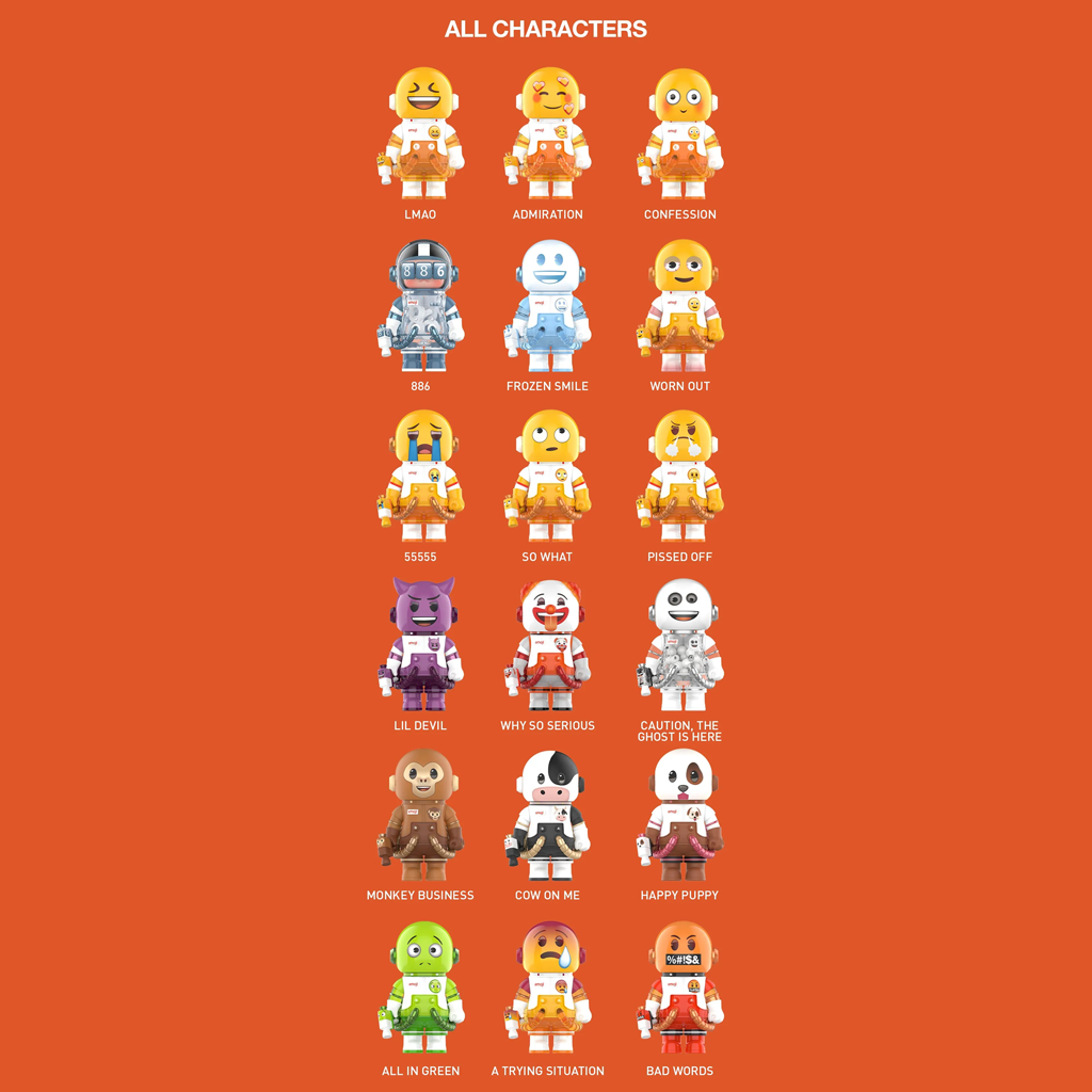 POP MART MEGA SPACE MOLLY 100% × emoji Series Blind Box