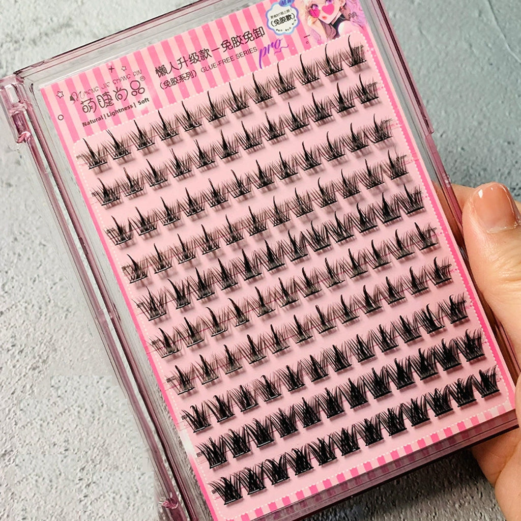 MJSP False Eyelashes Glue Free Pure Wild Style CHY 10 rows