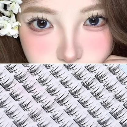 MJSP Glue-Free Camellia False Eyelashes 10 Rows