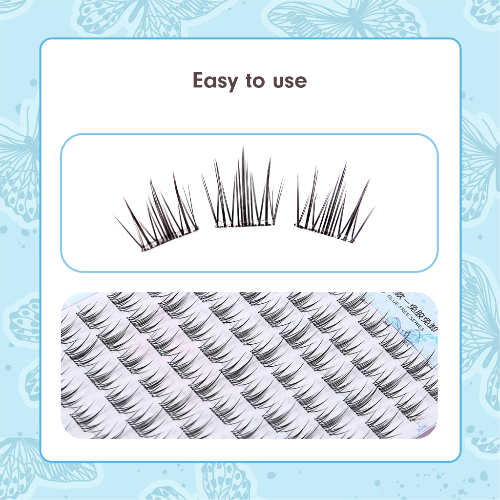 MJSP Glue-Free Camellia False Eyelashes 10 Rows