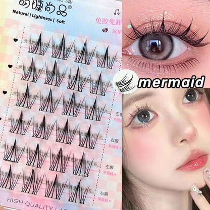 MJSP Glue-Free False Eyelashes Mermaid