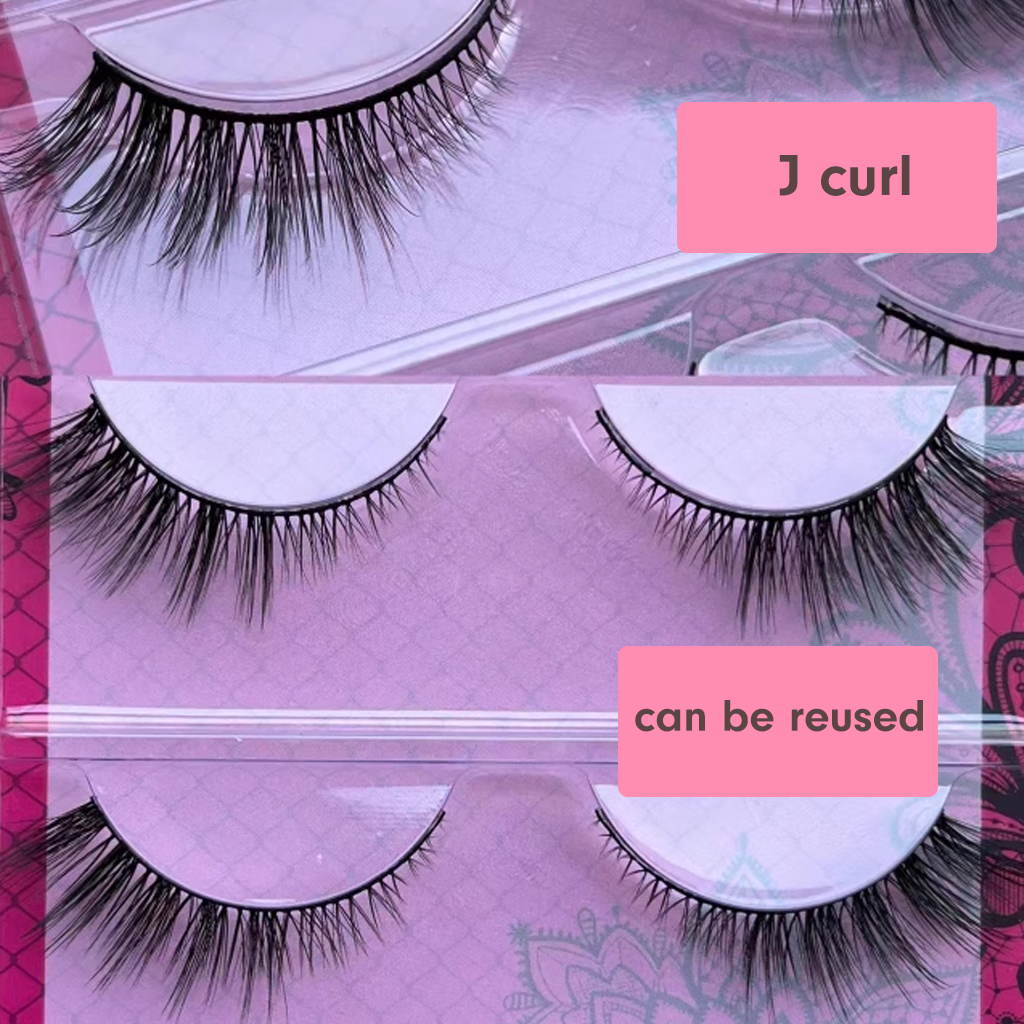 NANLASHES新品「天使猫」J翘婴儿弯少女无辜感假睫毛 3 对