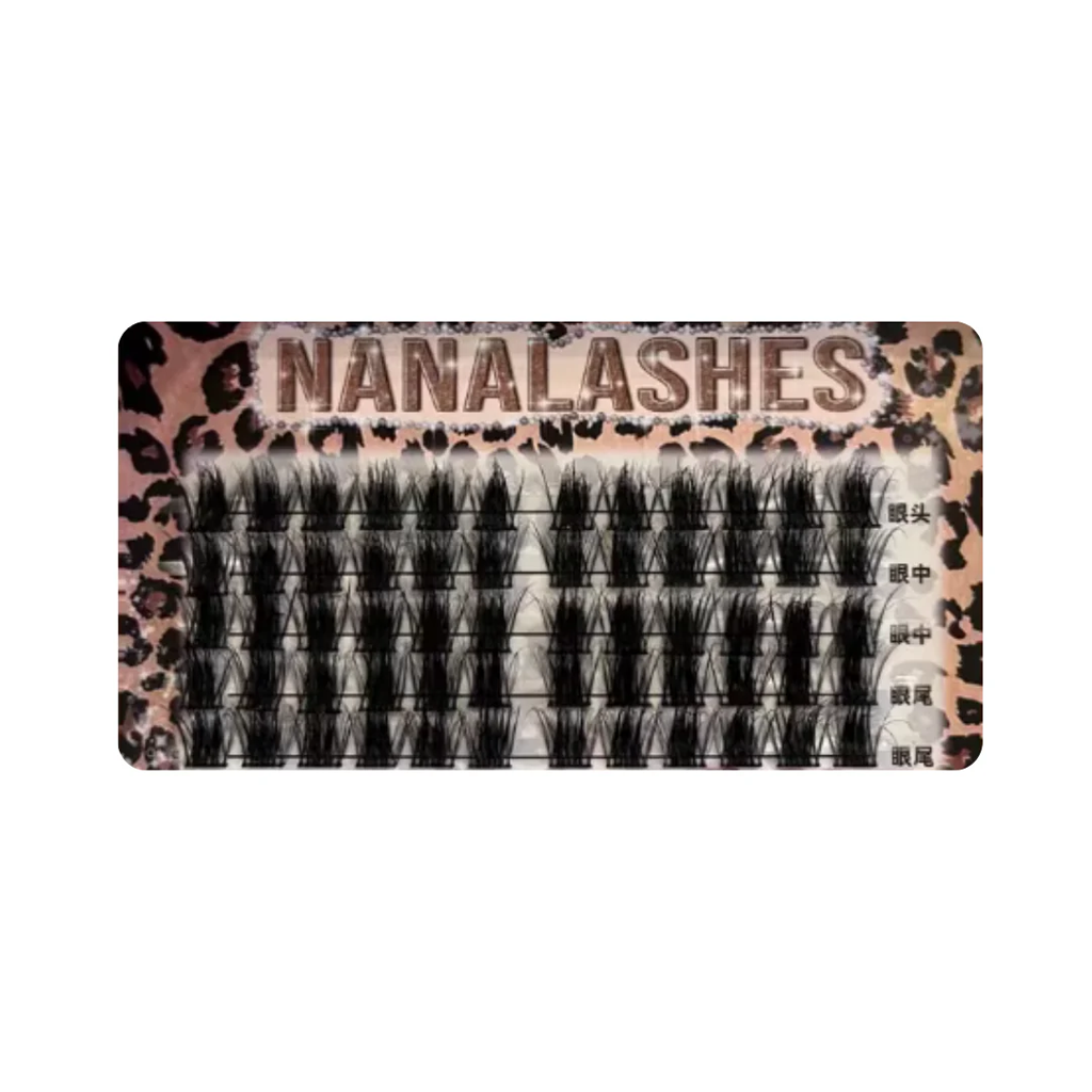 NANALASHES新品「泰式大女主」高级水貂质感轻欧美单簇假睫毛 60 片