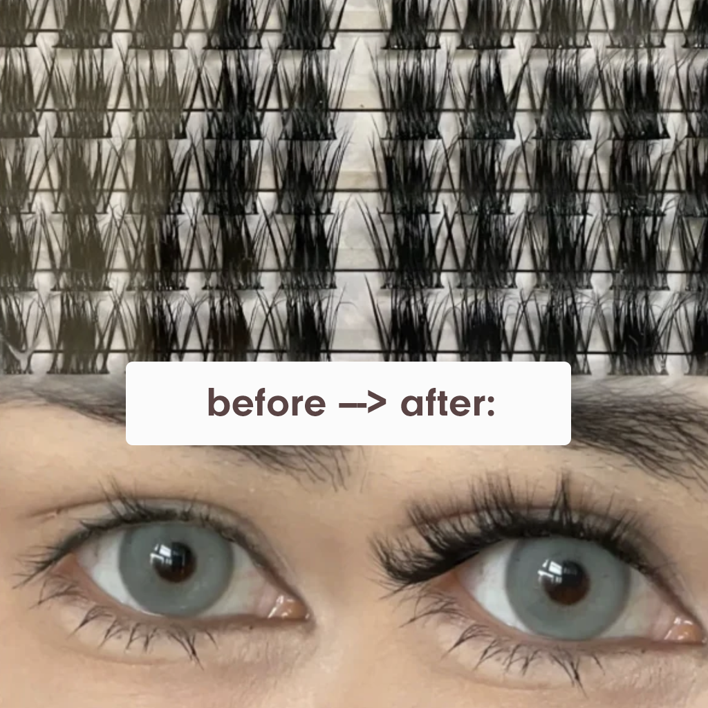 NANALASHES新品「泰式大女主」高级水貂质感轻欧美单簇假睫毛 60 片