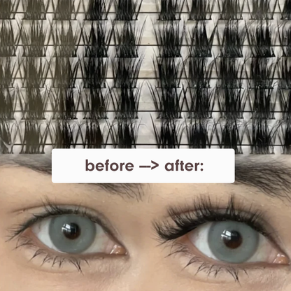 NANALASHES新品「泰式大女主」高级水貂质感轻欧美单簇假睫毛 60 片