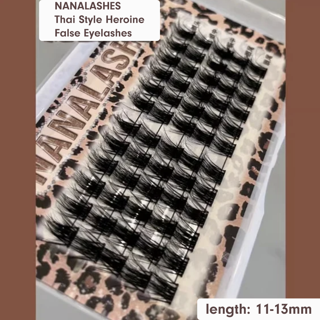 NANALASHES新品「泰式大女主」高级水貂质感轻欧美单簇假睫毛 60 片