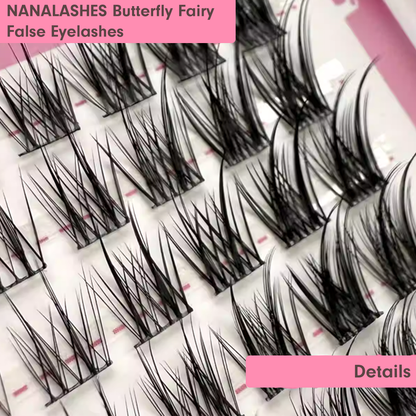 NANALASHES新品「蝴蝶仙子」蝶系J翘婴儿弯假睫毛 60 片