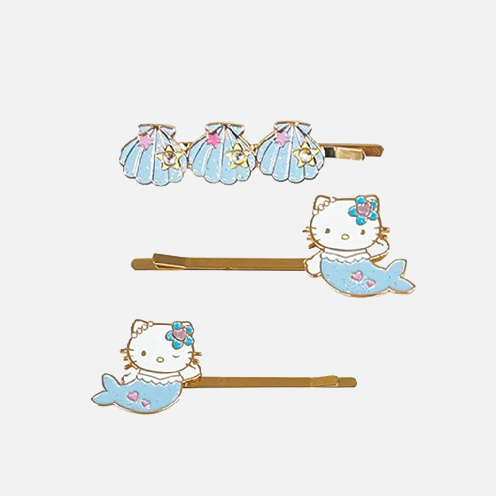 NIC Sanrio Hello Kitty Hairpin Set Mermaid 3 pcs